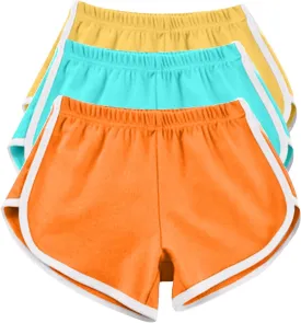 3 Pack Shorts for Women Summer Casual High Waisted Dolphin Workout Gym Running Athletic Sports Shorts Lounge
