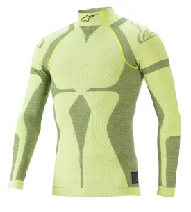 ALPINESTARS 4755020_556_XS/S ZX EVO v2 LS TOP underwear, FIA 8856-2018, yellow/black, size XS/S