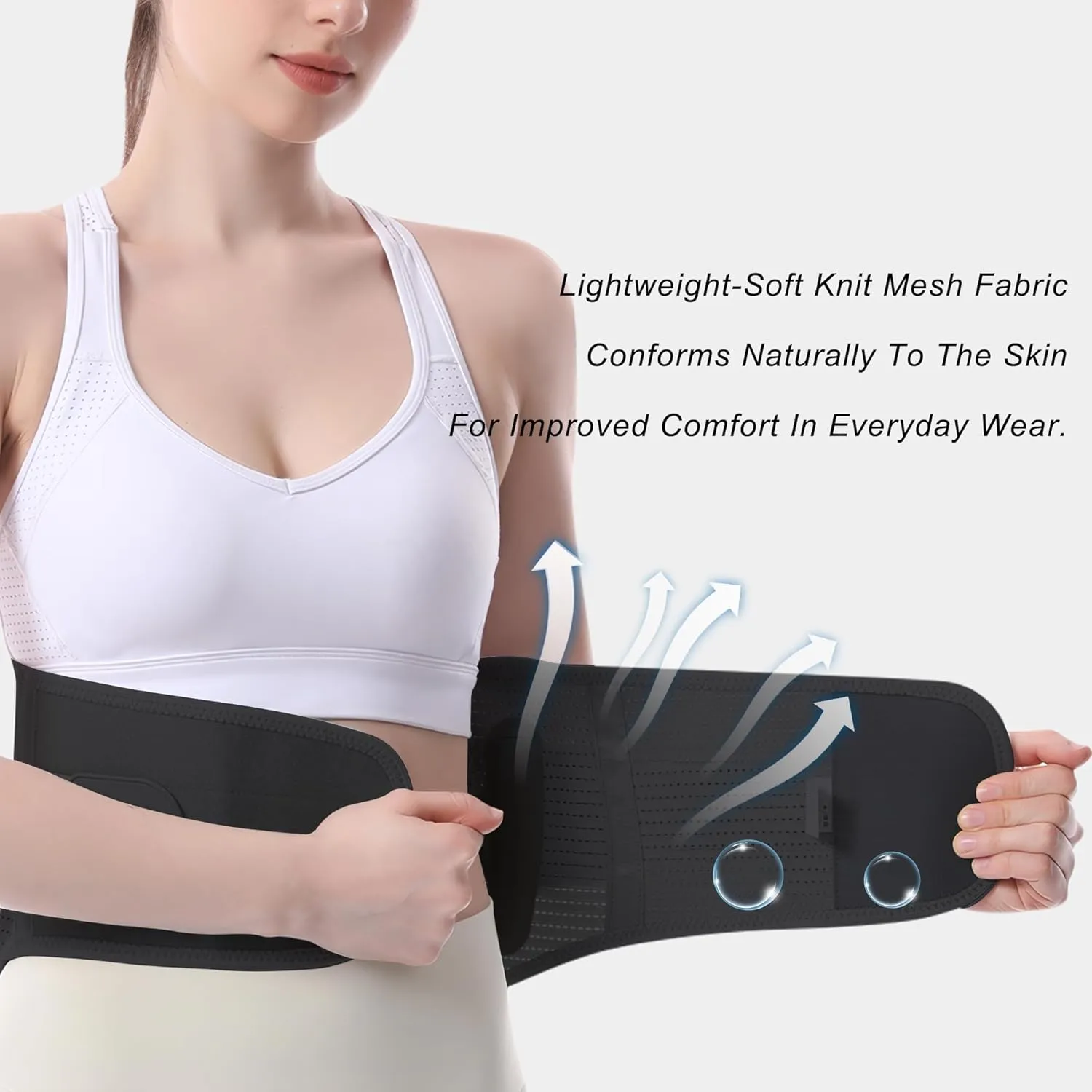 Back Brace for Lower Back Pain Relief for Women Adjustable Lumbar Support Belt Breathable Mesh for Herniated Disc,Sciatica,Scoliosis with Removable 3D Pad Home Work Sports