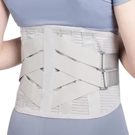 Back Braces for Back Pain Relief - Compression Belt for Men & Women - Lumbar Support Waist Backbrace for Herniated Disc, Sciatica, Scoliosis - Breathable Mesh Design, Adjustable Straps, Includes 3 pads (Large)