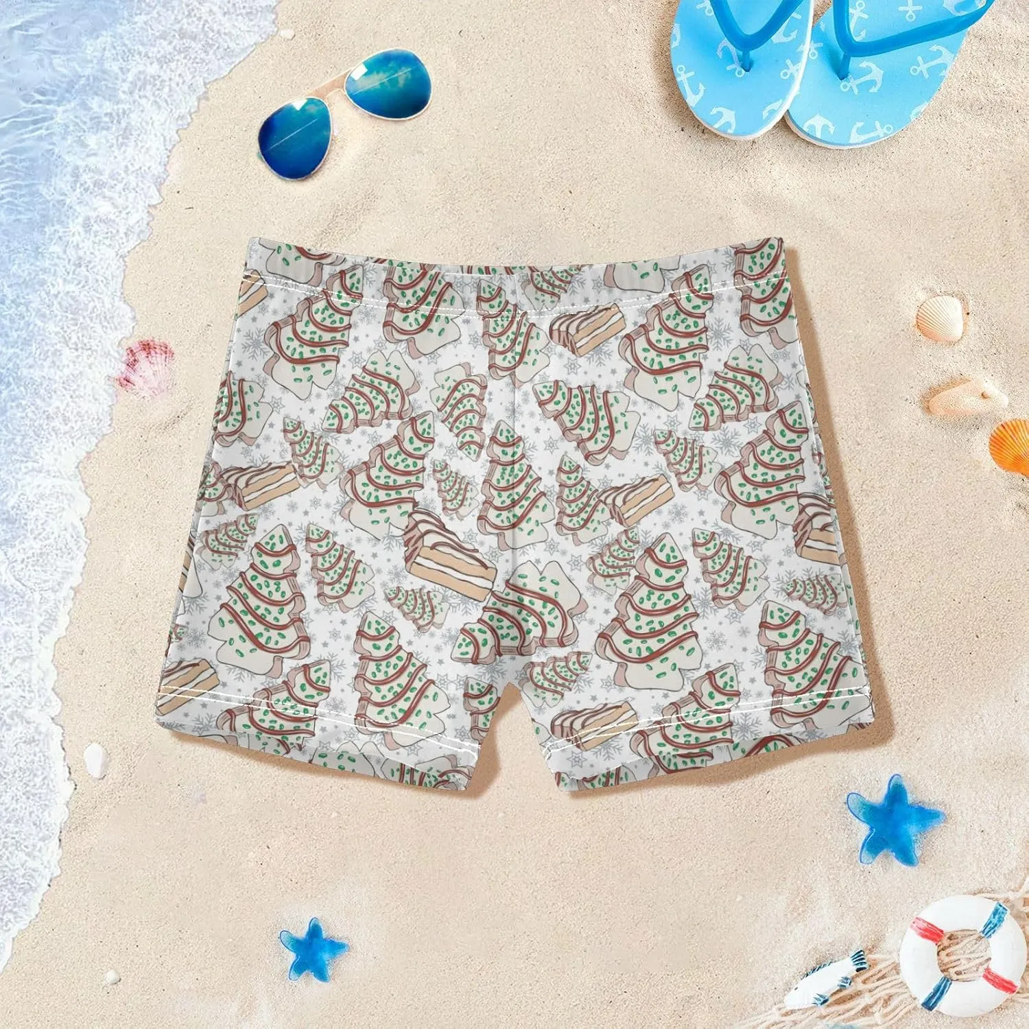 Boys Swim Trunks Toddler Swim Shorts Ice Cream Boys Bathing Suit Swimsuit for Kids 3-10T