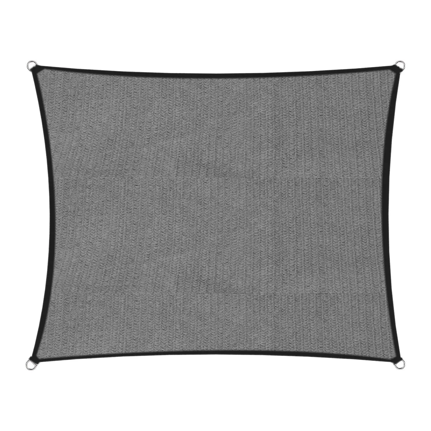 Breathable UV-Stabilised Grey Sun Shade Sail 8x5M
