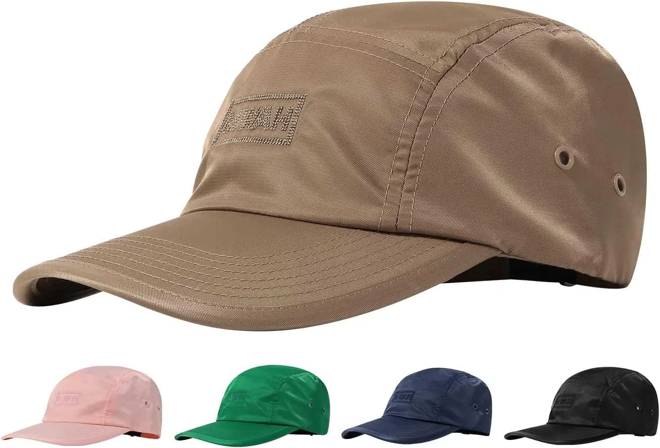 Clakllie Quick Dry 5 Panel Hat Casual Flat Brim Baseball Cap Soft Top Golf Dad Hats Urban Street Trucker Snapback Hat