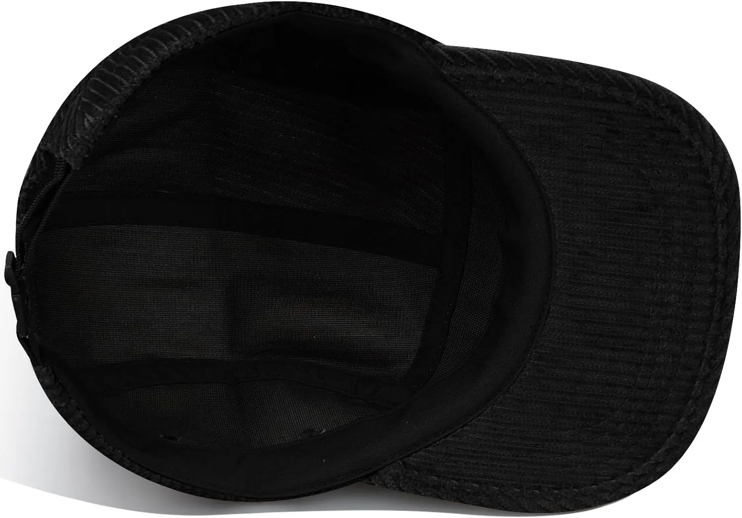 CLAPE Snapback 5 Panel Baseball Cap, Corduroy Breathable Flat Brim Trucker Hat Adjustable Unstructured Dad Hat Ball Caps