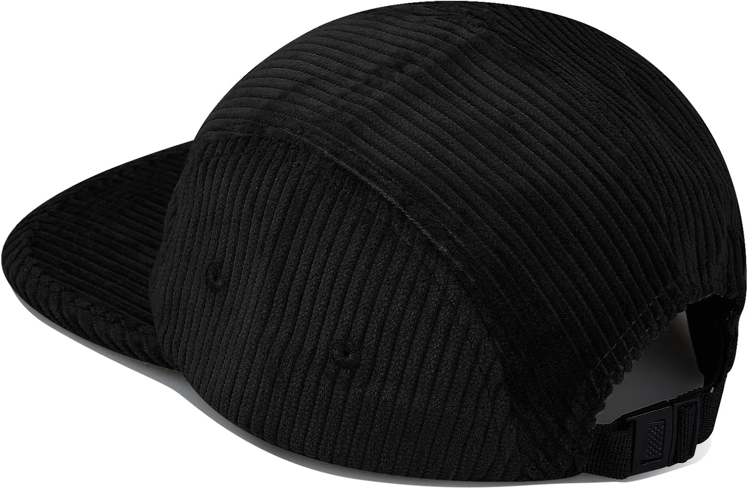 CLAPE Snapback 5 Panel Baseball Cap, Corduroy Breathable Flat Brim Trucker Hat Adjustable Unstructured Dad Hat Ball Caps