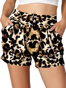 Conceited Womens Shorts with Pockets - Ultra Soft Stretch - High Rise - Casual - Pleated