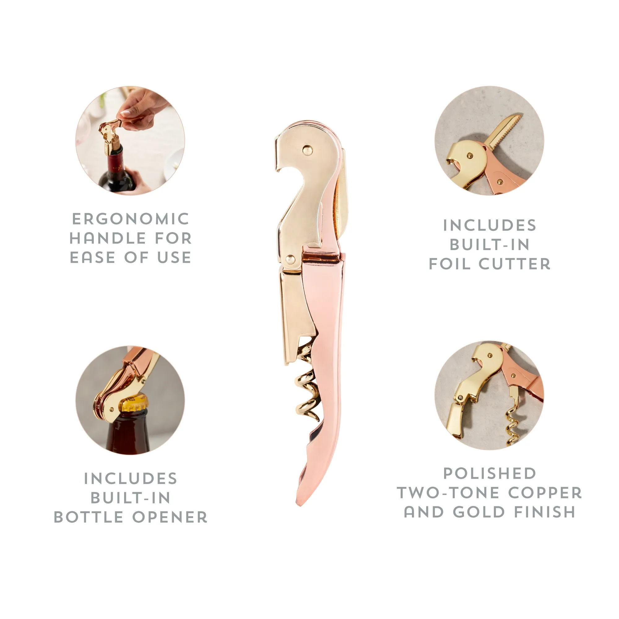 Copper and Gold Corkscrew