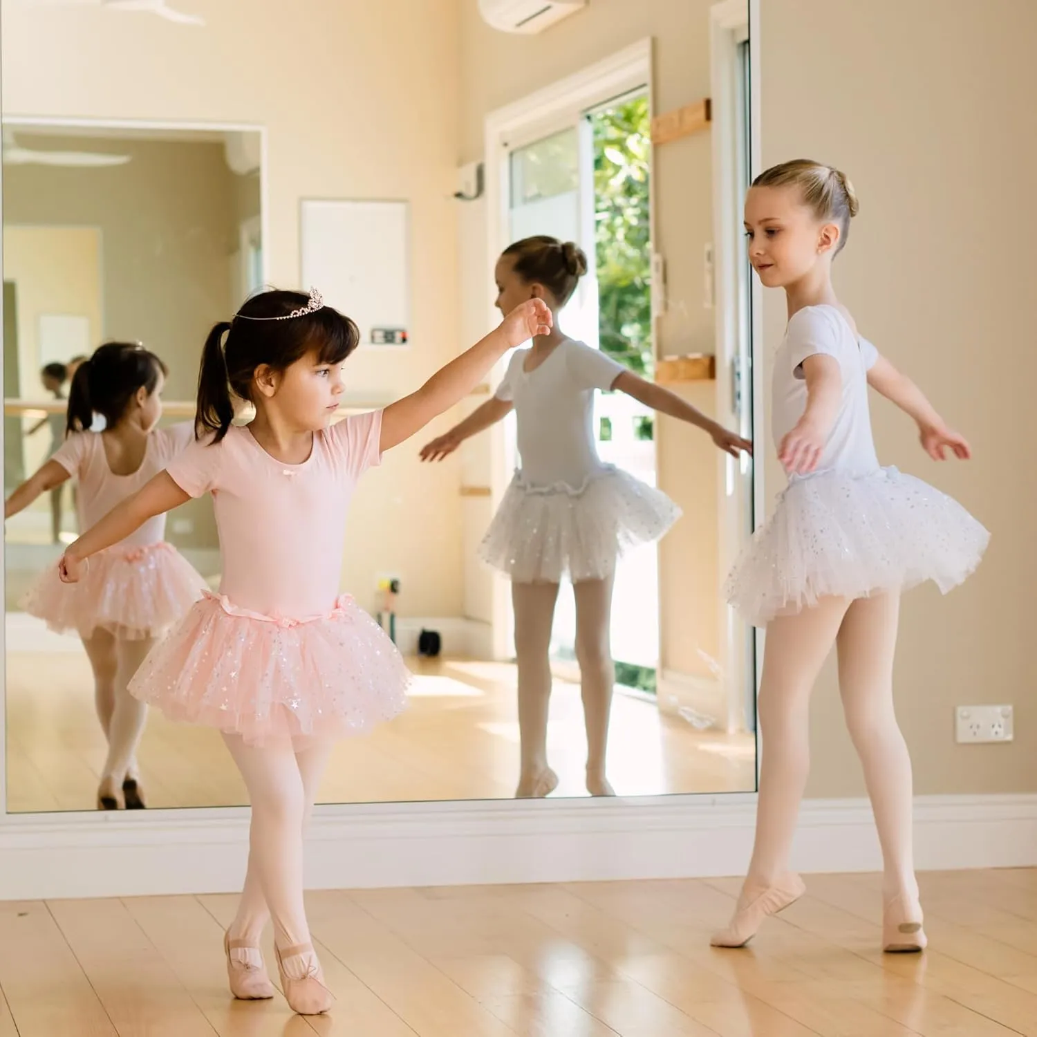 Dancina Ballet Tights for Toddler Girls  Tights for Dance Class, Recitals & Everyday Wear  Soft, Stretchy, Durable