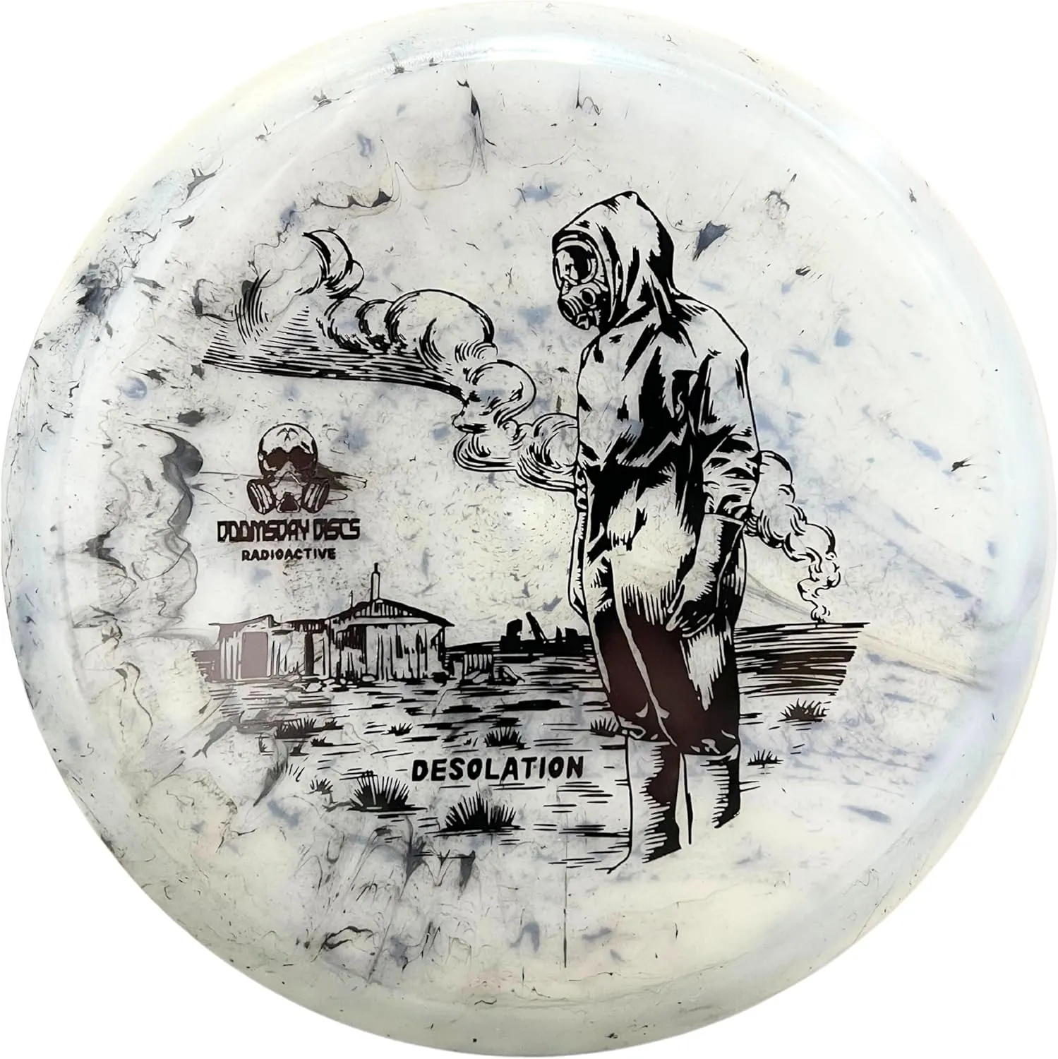 DOOMSDAY DISCS Desolation Midrange | Professional Level Disc Golf Mid in Premium Glow-in-The-Dark Plastic