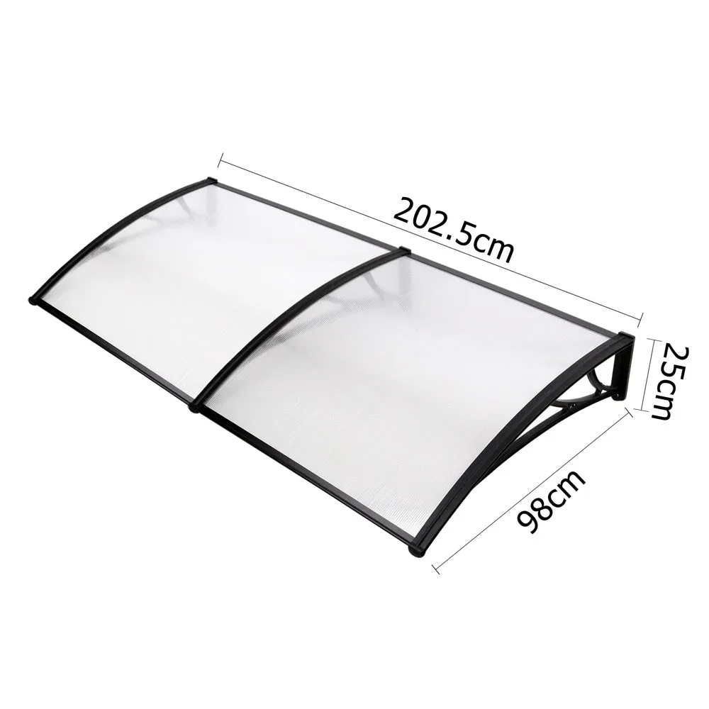Durable UV-Resistant Window Door Awning 1x2m | Instahut