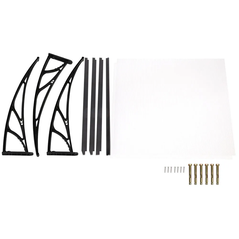Durable UV-Resistant Window Door Awning 1x2m | Instahut