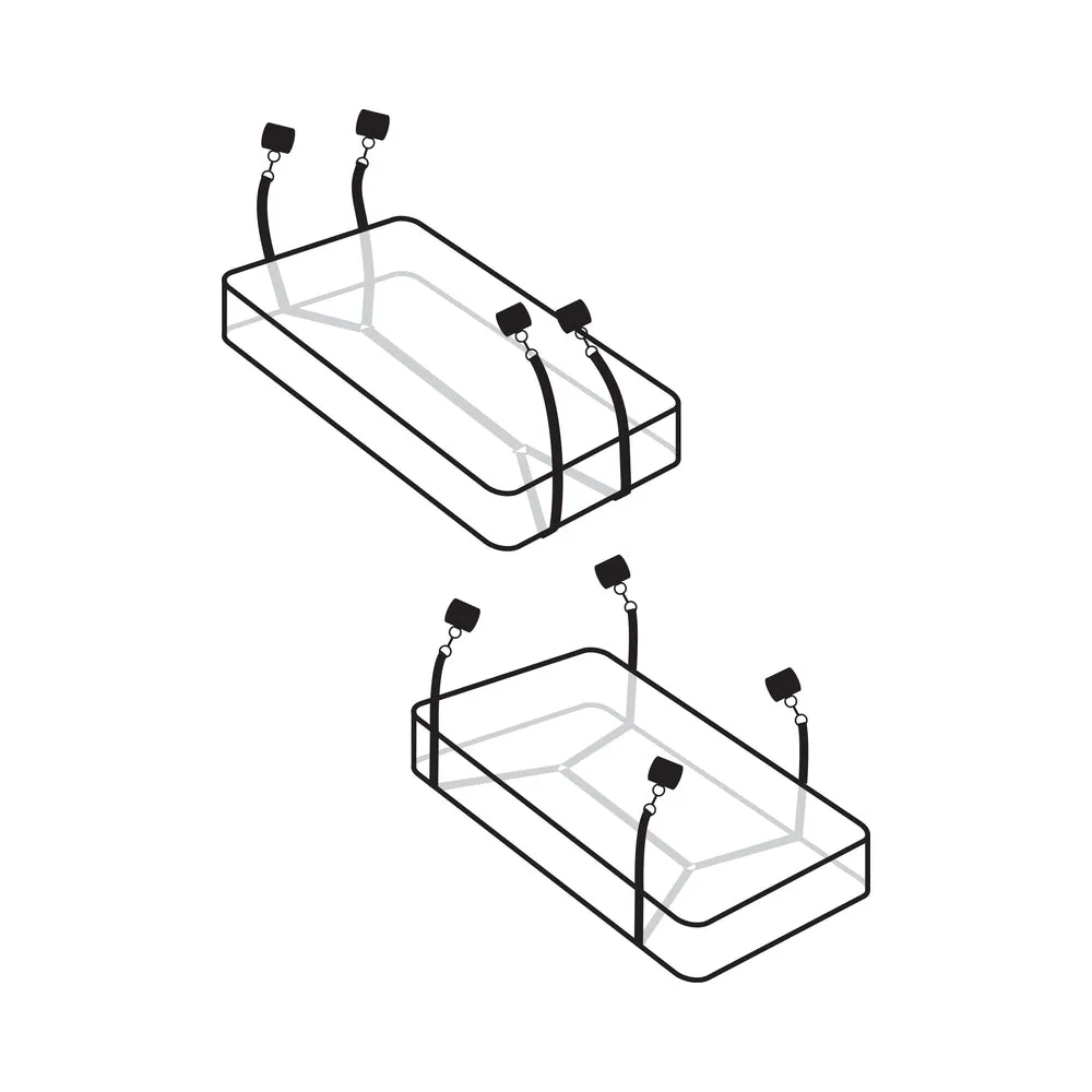 Fetish Fantasy Limited Edition Wraparound Mattress Restraints - Black