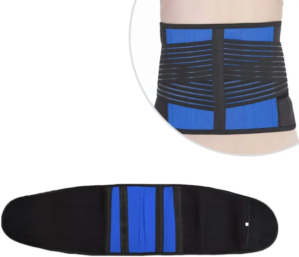 Healifty Women's Lumbar Brace for Back Lumbar Support Belt Straps Breathable Waist Support Belt for Men Women Size 4XL
