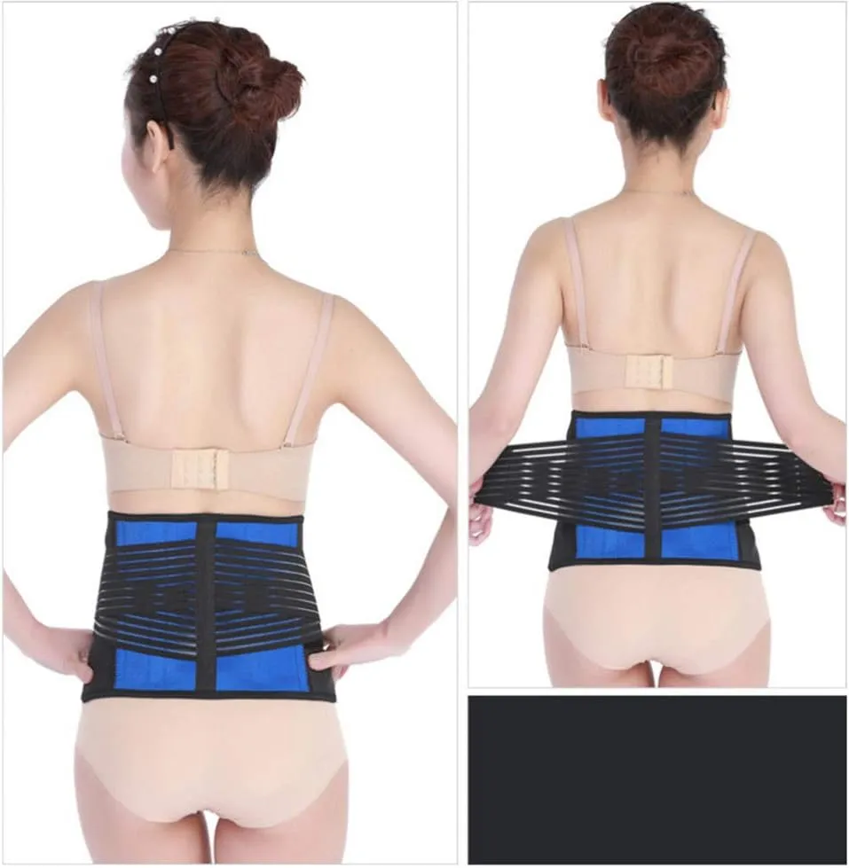 Healifty Women's Lumbar Brace for Back Lumbar Support Belt Straps Breathable Waist Support Belt for Men Women Size 4XL