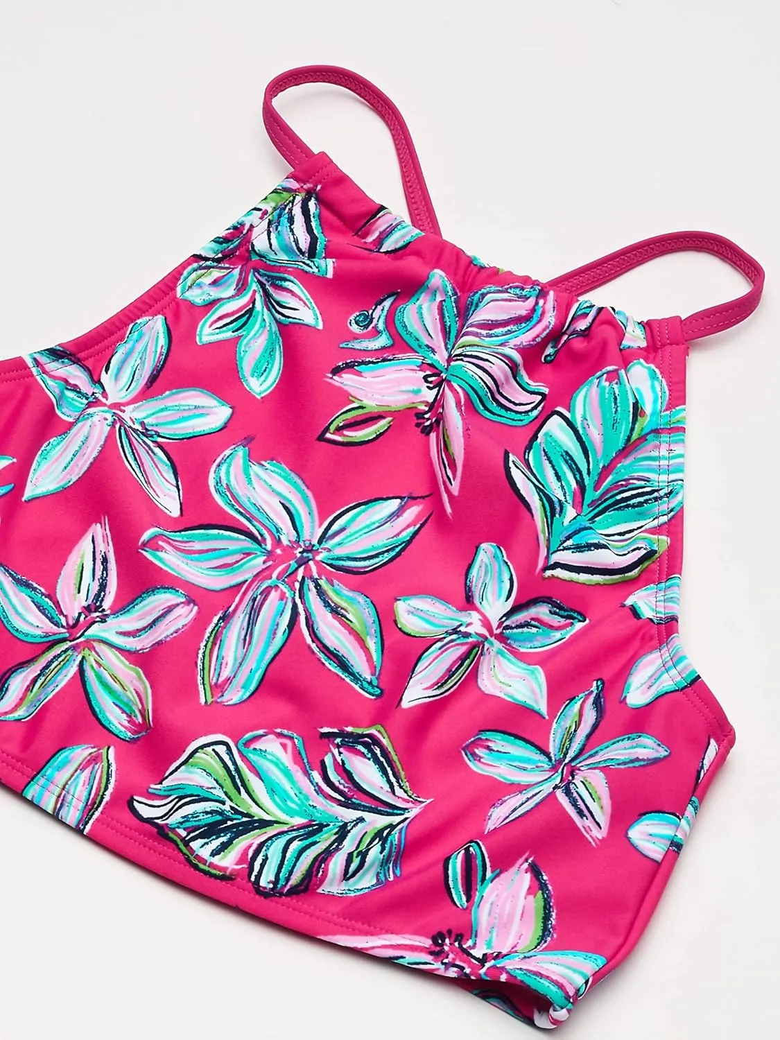 Kanu Surf Girls' Daisy UPF 50 Beach Sport Halter Tankini 2-Piece Swimsuit
