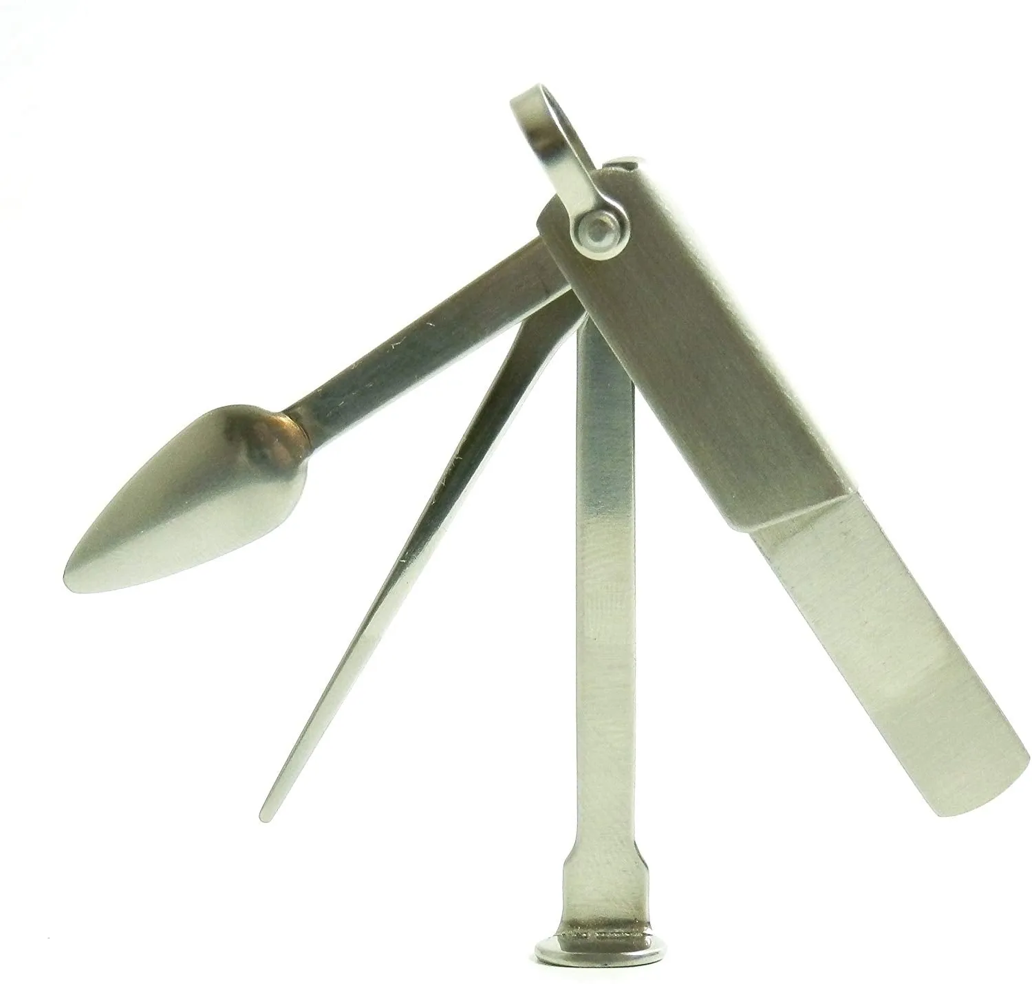 Keaychain Spike-Tamper-Reamer 3 in 1 Tobacco Pipe Tool - Lightweight Stainless Steel