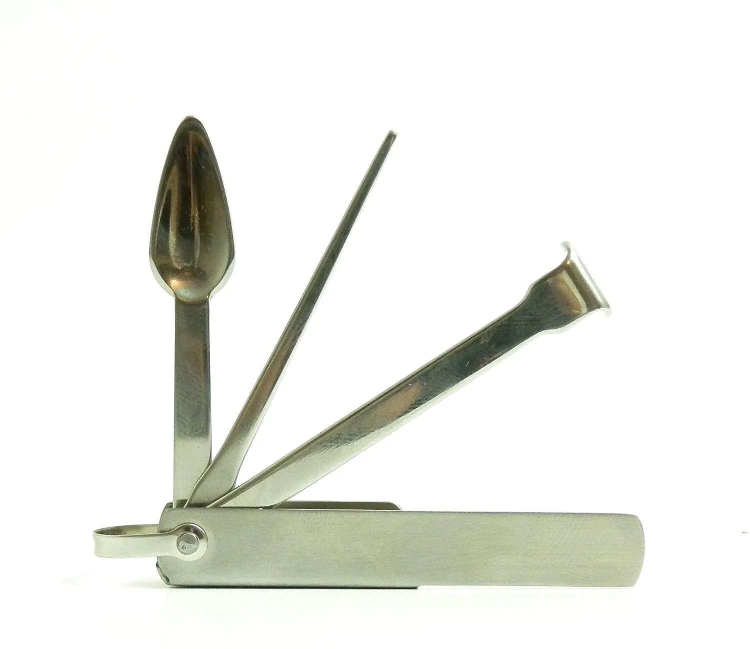 Keaychain Spike-Tamper-Reamer 3 in 1 Tobacco Pipe Tool - Lightweight Stainless Steel