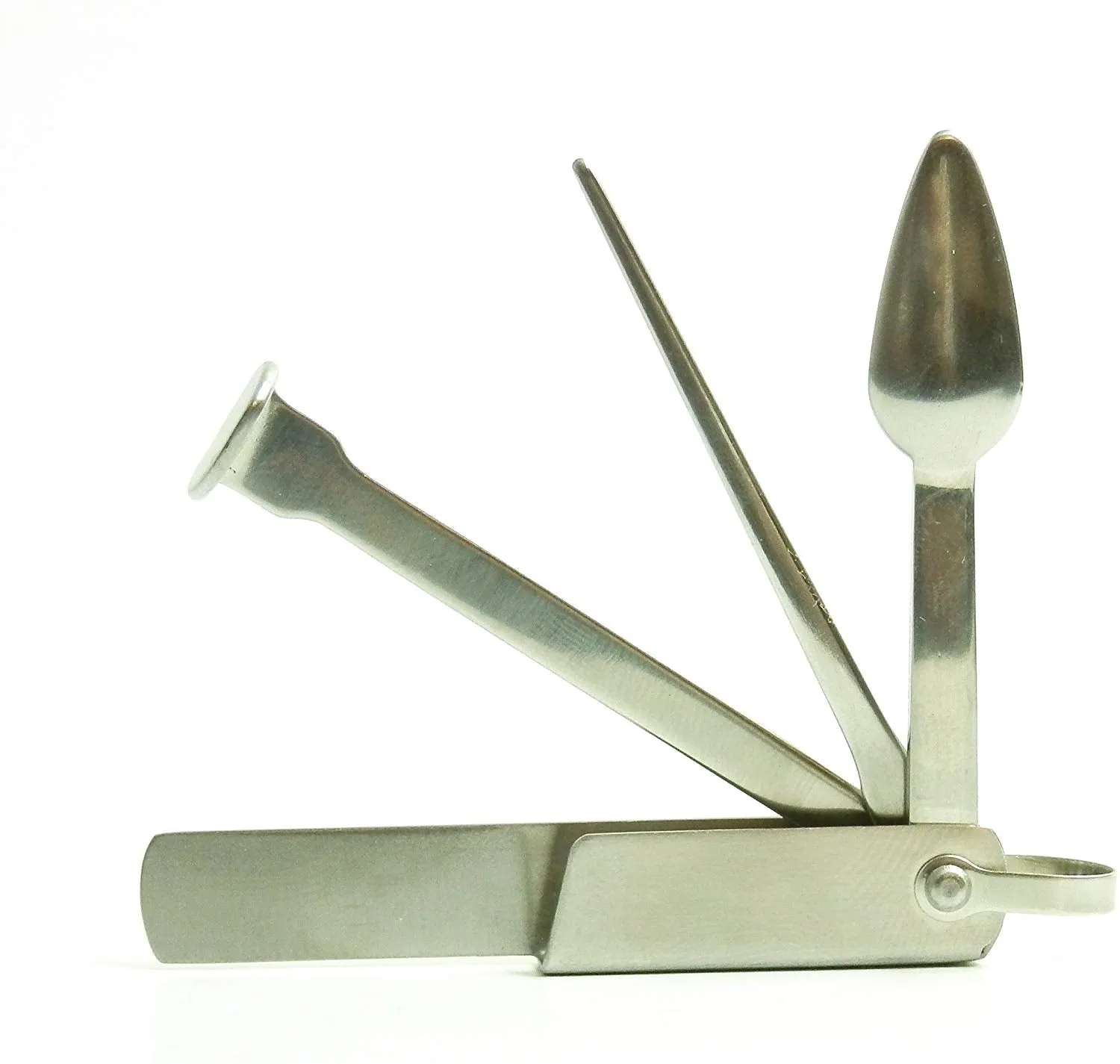 Keaychain Spike-Tamper-Reamer 3 in 1 Tobacco Pipe Tool - Lightweight Stainless Steel