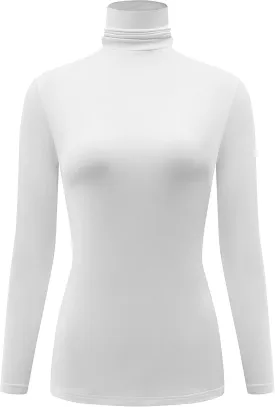 Kindcall Casual Turtleneck Tops Lightweight Long Sleeve Soft Thermal Shirts for Women