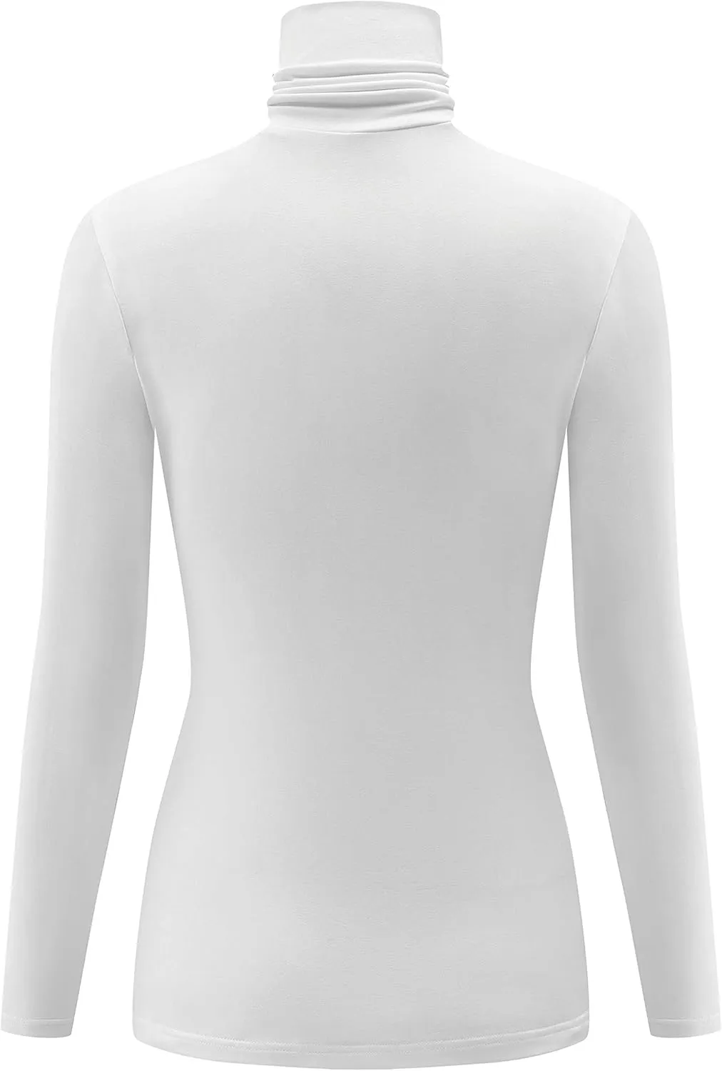 Kindcall Casual Turtleneck Tops Lightweight Long Sleeve Soft Thermal Shirts for Women