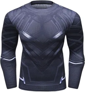 Men's Compression Quickly Dry Sports Shirts Athletic Long Sleeve Elastic Blouses Running Workout Tops
