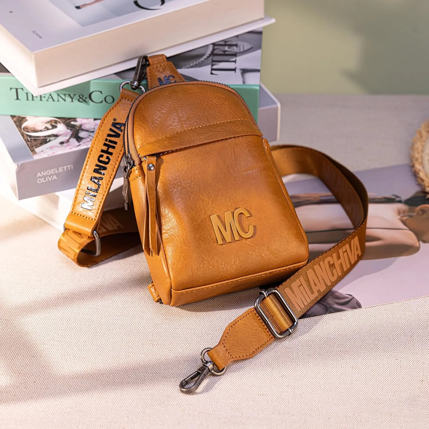 Milan Chiva Small Crossbody Bags for Women Chic Mini Sling Bag Purse and Waist Packs for Girls