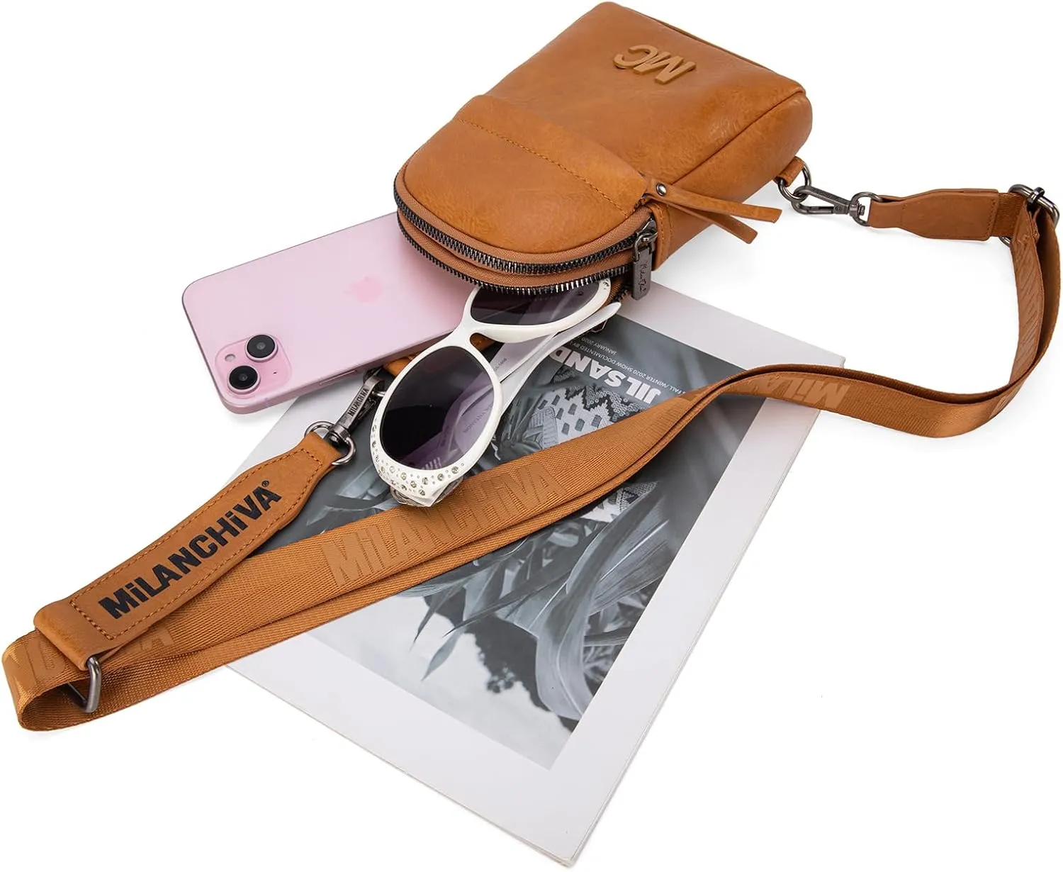 Milan Chiva Small Crossbody Bags for Women Chic Mini Sling Bag Purse and Waist Packs for Girls