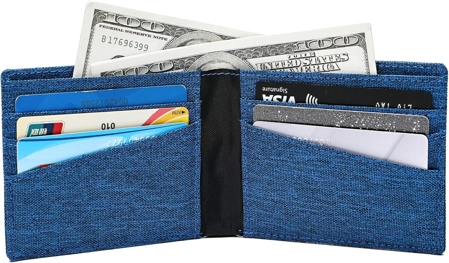 Minimalist Fabric Wallet Bifold RFID Blocking
