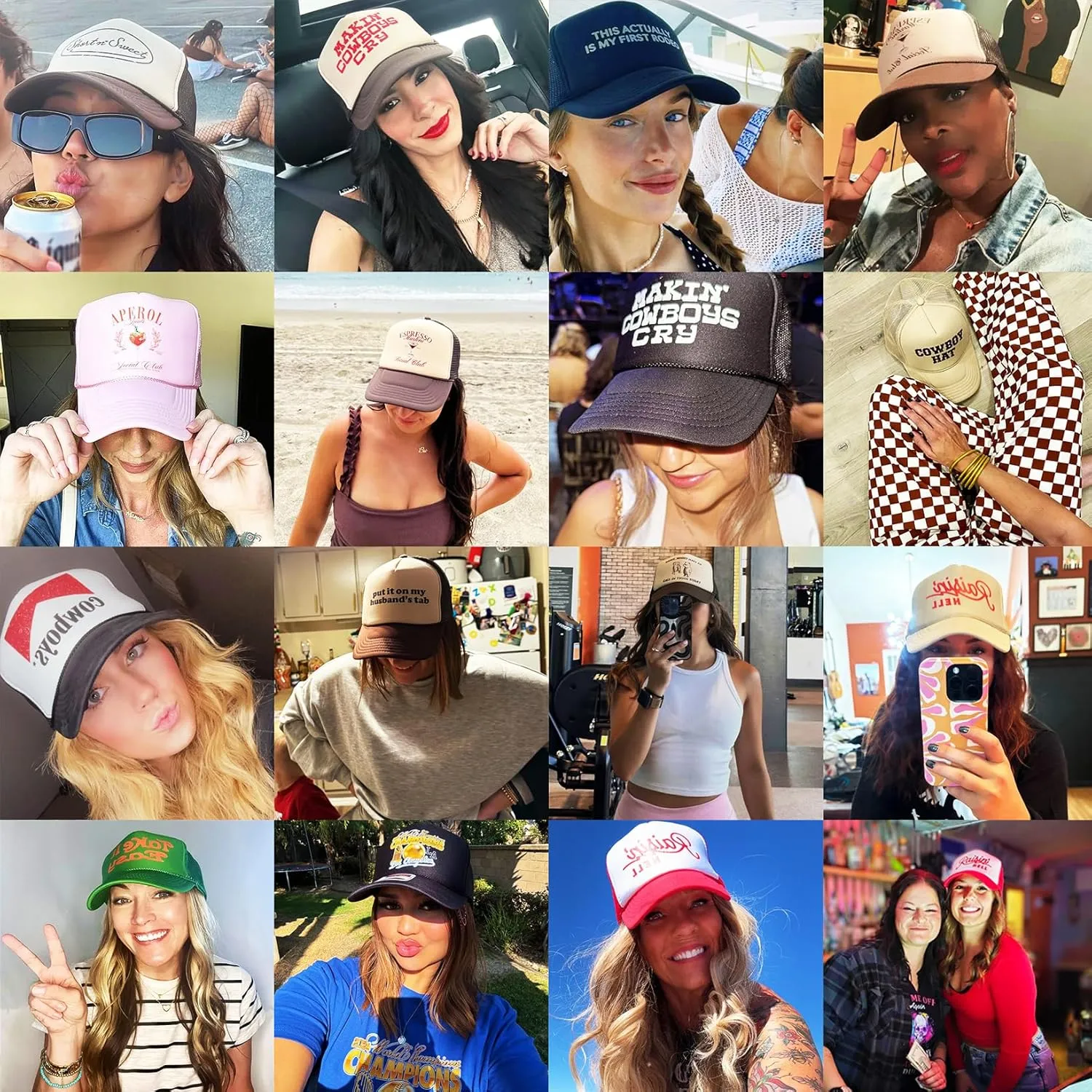 Misbehavin' Vintage Trucker Hat | Premium Snapback Baseball Hat for Men & Women