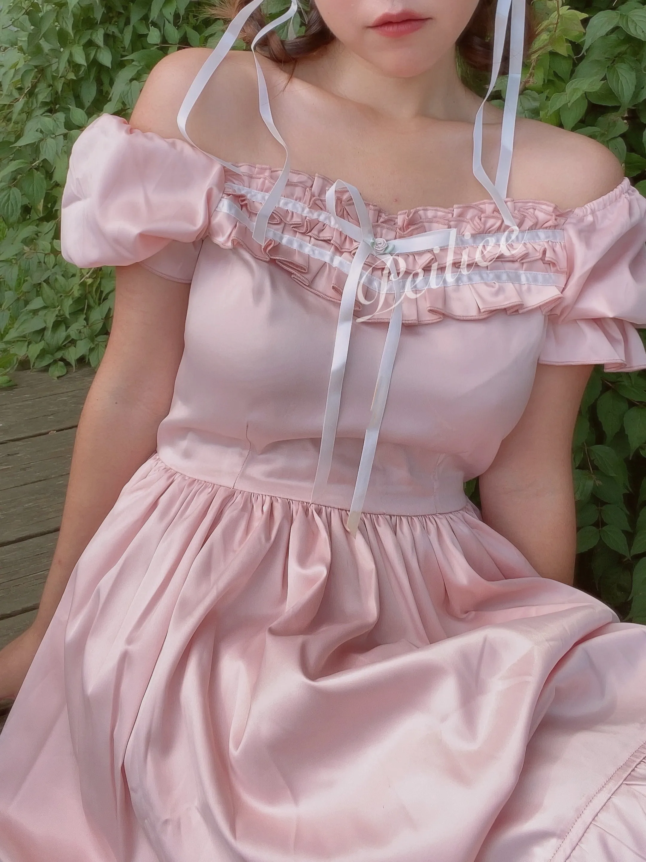 [Peiliee Design 5 years anniversary] Sakura Soft Satin Dress Set