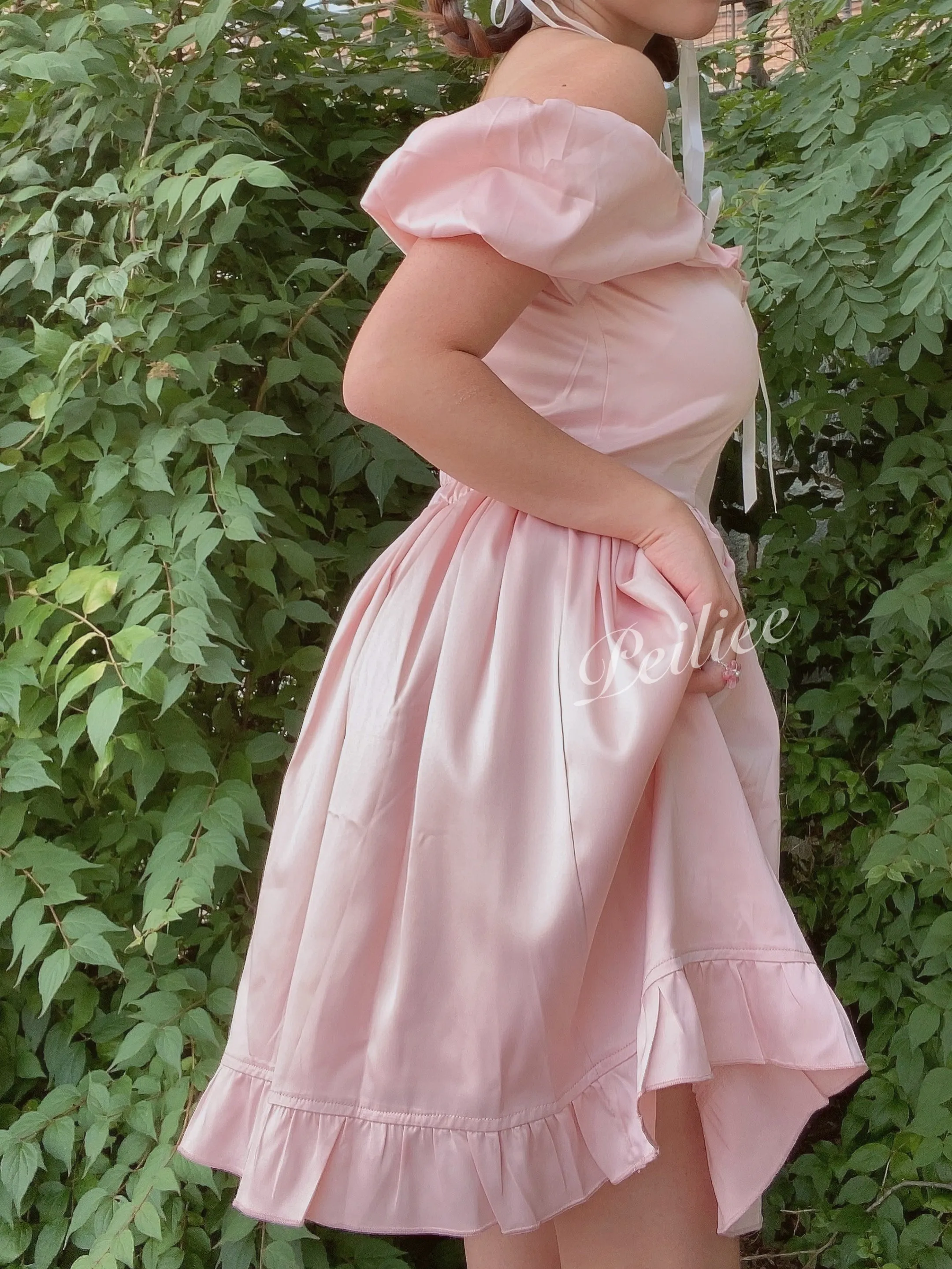 [Peiliee Design 5 years anniversary] Sakura Soft Satin Dress Set