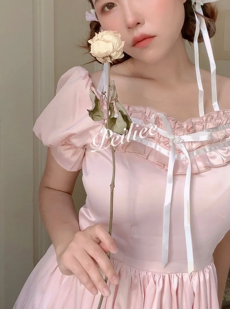 [Peiliee Design 5 years anniversary] Sakura Soft Satin Dress Set