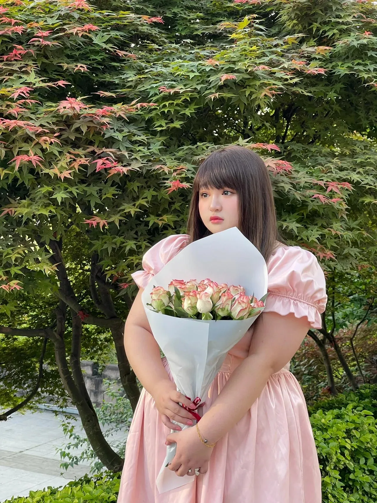 [Peiliee Design 5 years anniversary] Sakura Soft Satin Dress Set