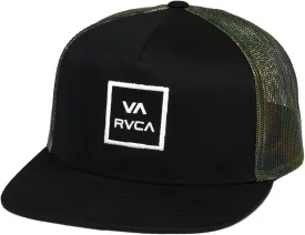 RVCA Men's Trucker Hat, Structured Hat with Stretch Mesh Back, Adjustable Snapback Closure