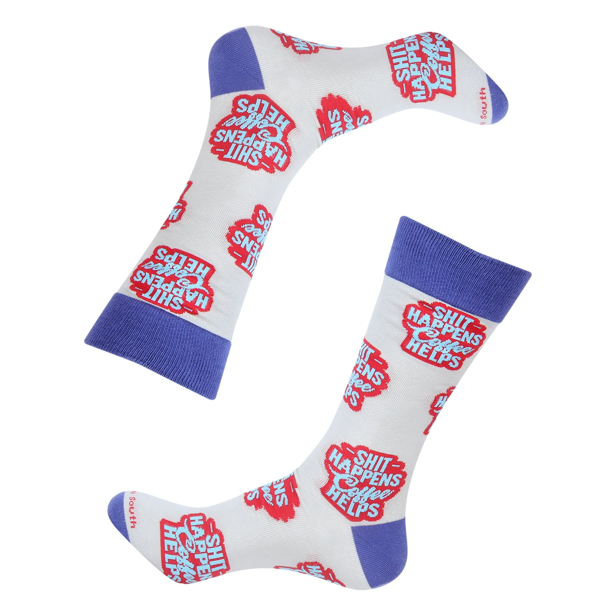 Shit Happens Coffee Helps Socks