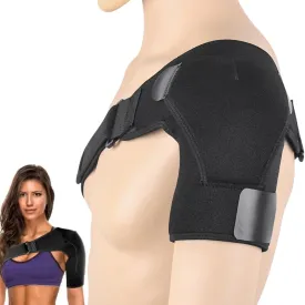 Shoulder Brace for Men and Women - Rotator Cuff Brace Compression Sleeve for Torn Rotator Cuff, Arm Sling Dislocated AC Joint, Injuries Shoulder Support Wrap for Pain Relief.
