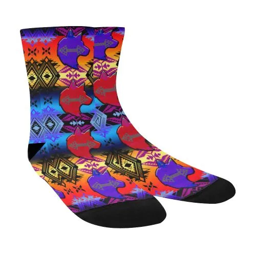 Soveriegn Nation Sunset with Wolf Crew Socks
