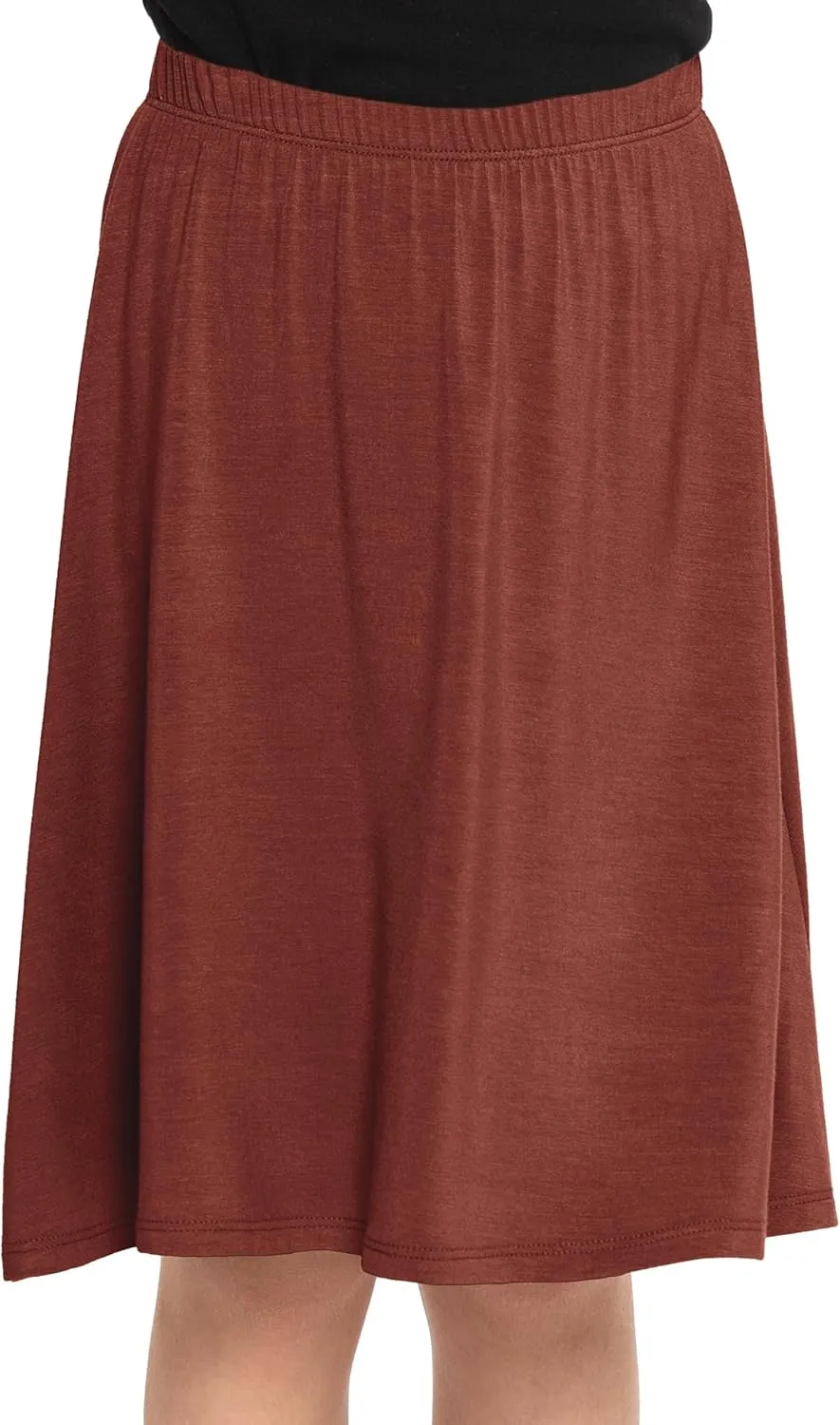 STRETCH IS COMFORT Youth Girls Flowy A-Line Skirt Knee Length and Ankle Length | Kids | Sizes 4-16