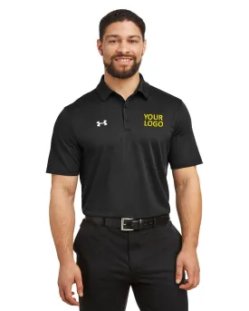 Under Armour Men's Tech Custom Polos, Black