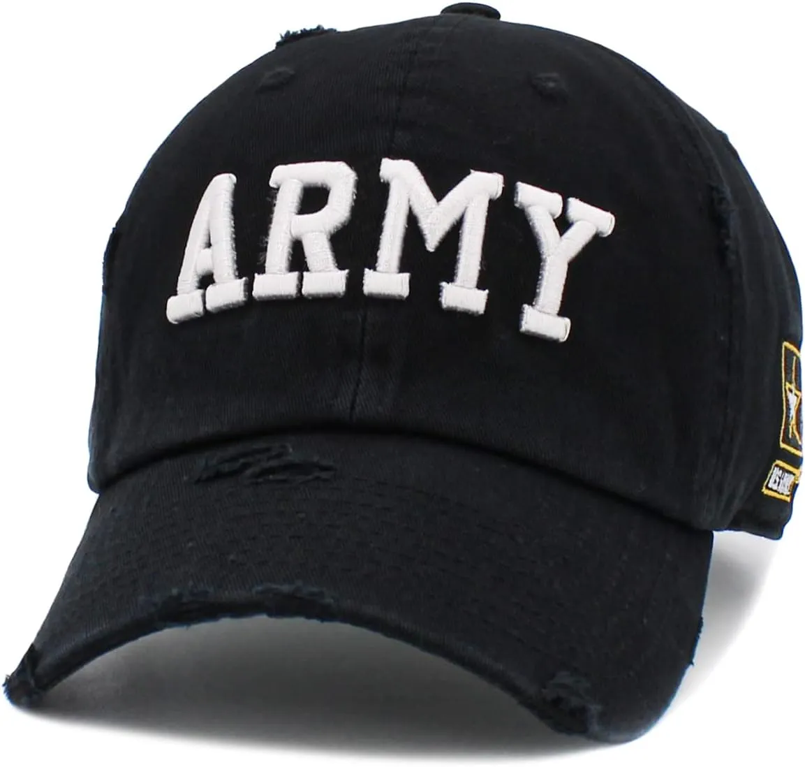 US Army Official Licensed Premium Quality Only Vintage Distressed Hat Veteran Military Star Baseball Cap