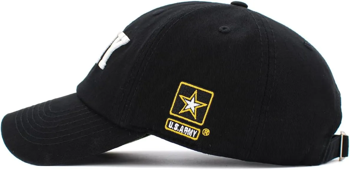 US Army Official Licensed Premium Quality Only Vintage Distressed Hat Veteran Military Star Baseball Cap