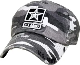 US Army Official Licensed Premium Quality Only Vintage Distressed Hat Veteran Military Star Baseball Cap