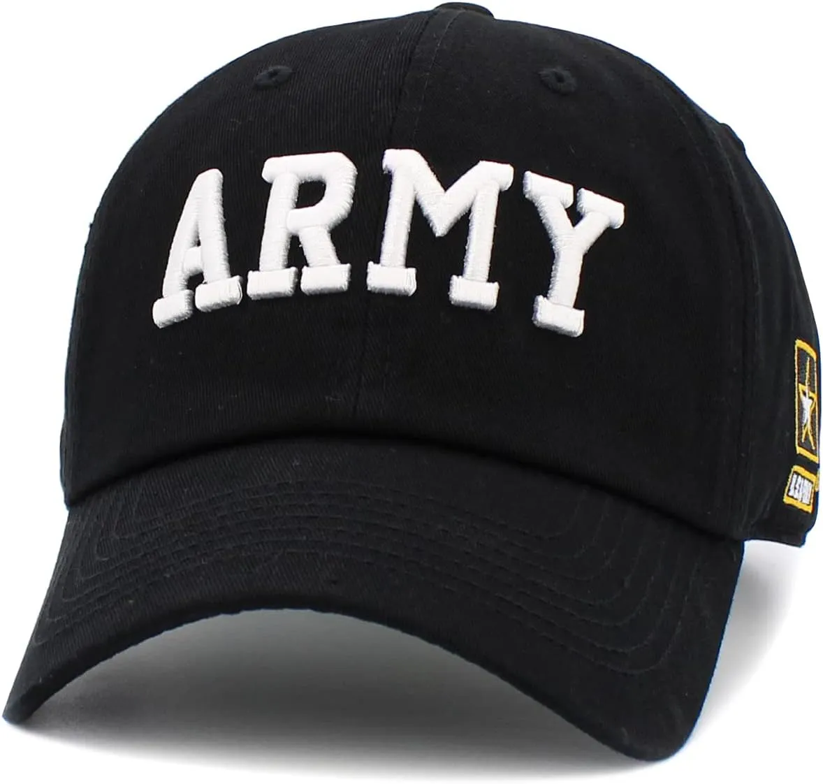 US Army Official Licensed Premium Quality Only Vintage Distressed Hat Veteran Military Star Baseball Cap