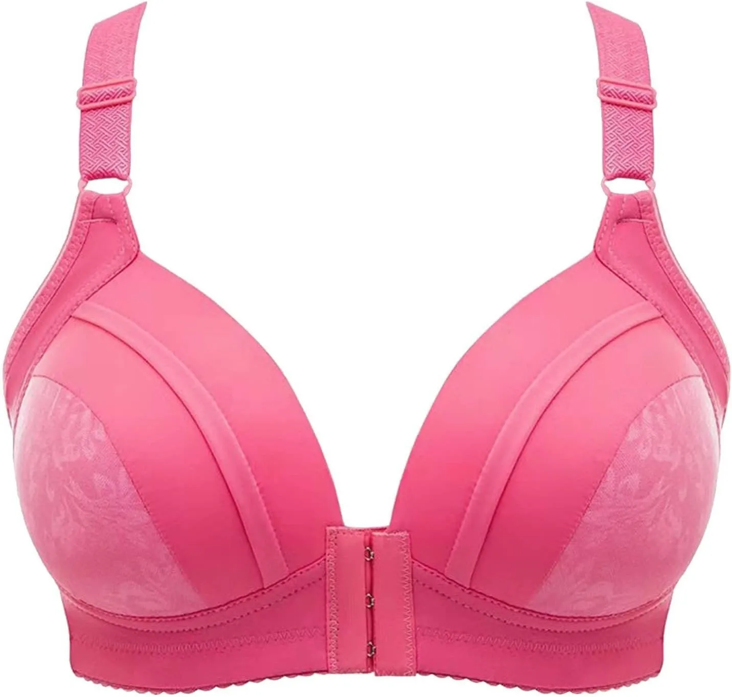 Womens Breathable New Air Bra,Plus Size High Support Ultra-Thin Comfort Padded No Underwire Front Closure Bras