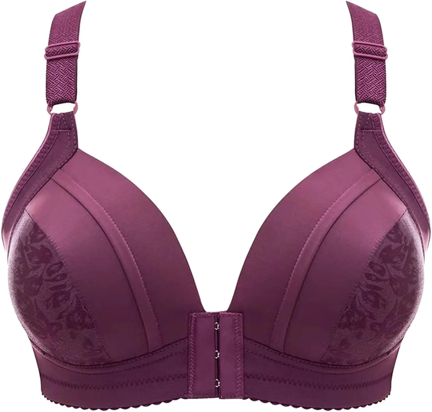 Womens Breathable New Air Bra,Plus Size High Support Ultra-Thin Comfort Padded No Underwire Front Closure Bras