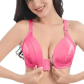 Womens Breathable New Air Bra,Plus Size High Support Ultra-Thin Comfort Padded No Underwire Front Closure Bras