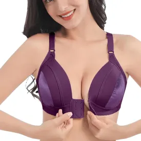 Womens Breathable New Air Bra,Plus Size High Support Ultra-Thin Comfort Padded No Underwire Front Closure Bras